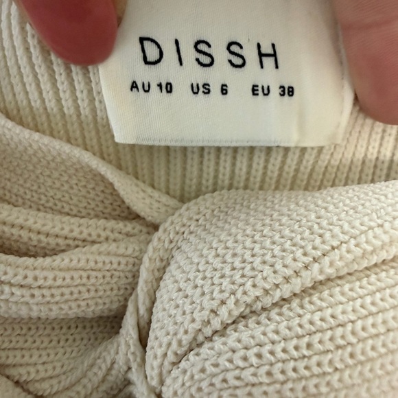 DISSH Cream Textured Tube Top - Picture 2 of 4